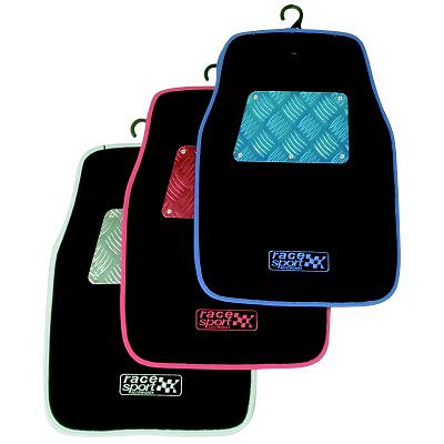 ALUMINIUM CAR MATS COMPETITION BLUE 4 PCS