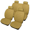 SEAT COVER CHINOOK LEATHER LOOK BEIGE FULL SET INC