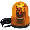 REVOLVING ORANGE LIGHT