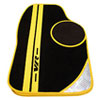 Viper Yellow Stripe Laser Cut Vr Logo, Black Carpe