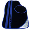 Viper Blue Stripe Laser Cut Vr Logo, Black Carpet,