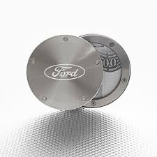 Ford Twist Off Back Tax Disc Holder- Titanium with Ford Logo