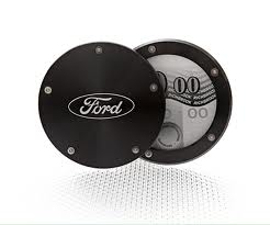 Ford Twist Off Back Tax Disc Holder - Black with Ford Logo