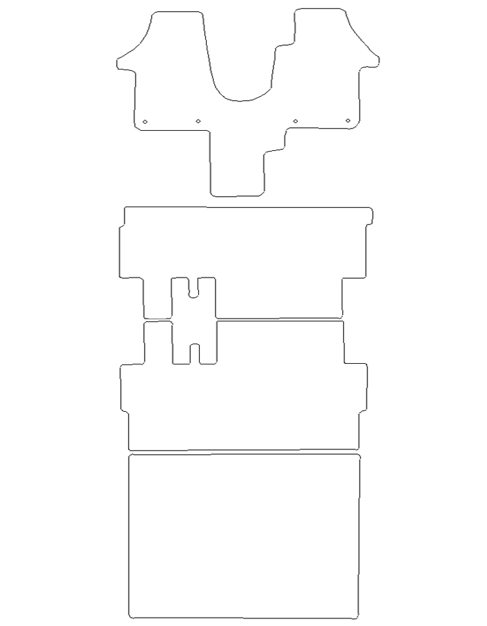 Volkswagen T5 Transporter SWB Kombi Car Mats with Boot Mat