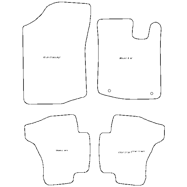 Citroen C1 Twin Fixing Car Mats