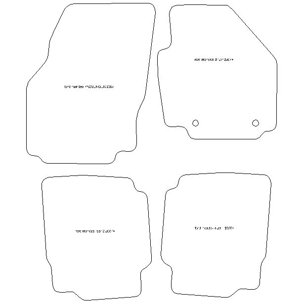 Ford Mondeo Mk4 Facelift Car Mats