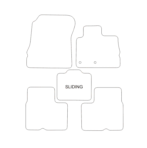 Renault Scenic IV SLIDING CENTRE CONSOLE Car Mats