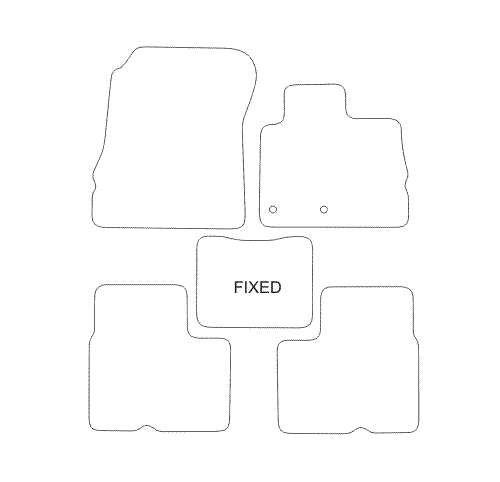 Renault Scenic IV FIXED CENTRE CONSOLE Car Mats