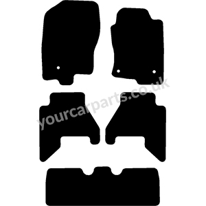Nissan Pathfinder 7 Seats Car Mats (2010 Onwards)