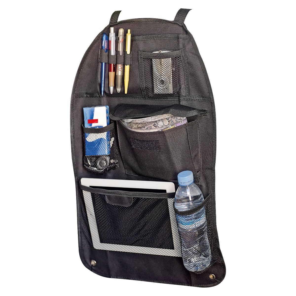 Branded Black Back Seat Travel Organizer