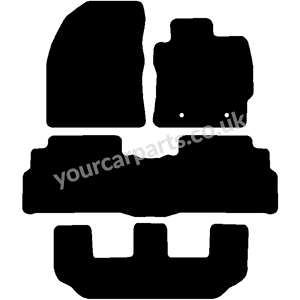 Toyota Verso 7 Seat Car Mats (2009-2013)