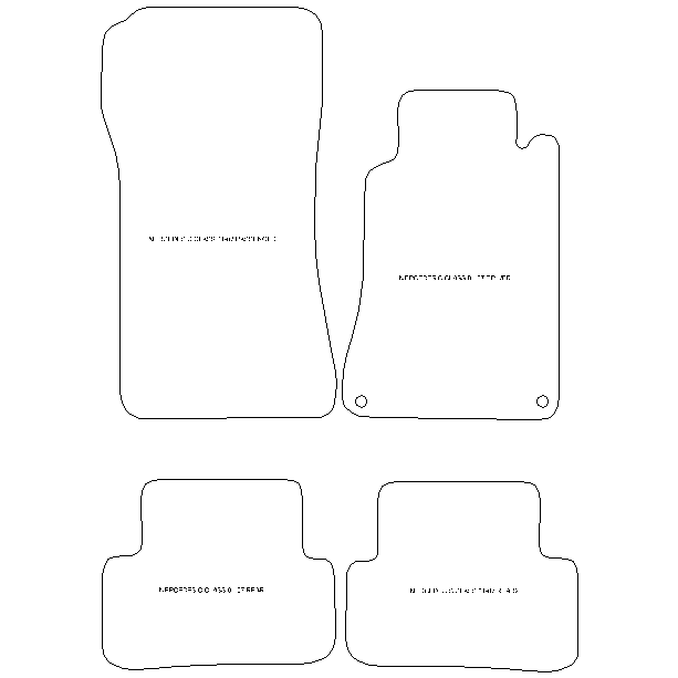 Mercedes C Class W203 Saloon and Estate Car Mats