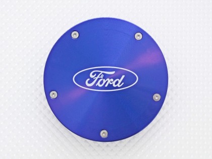 Ford Twist Off Back Tax Disc Holder - Blue with Ford logo