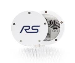 Ford Twist Off Back Tax Disc Holder -White with RS logo