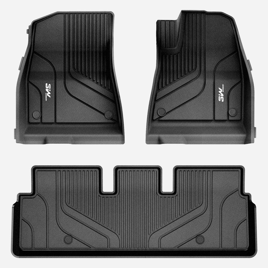 3W Custom All Weather Car Mats for Tesla Model 3 RHD 1st & 2nd Row MAT (2017-2023)