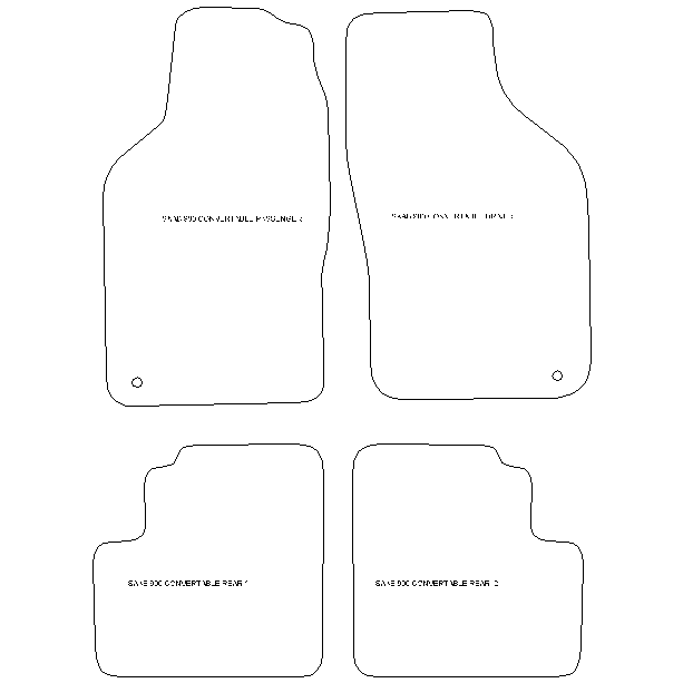 Saab 900 Convertible Car Mats