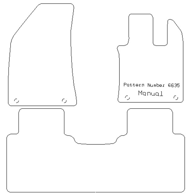 MG HS Manual Car Mats with 1 Piece Rear (2024 Onwards)