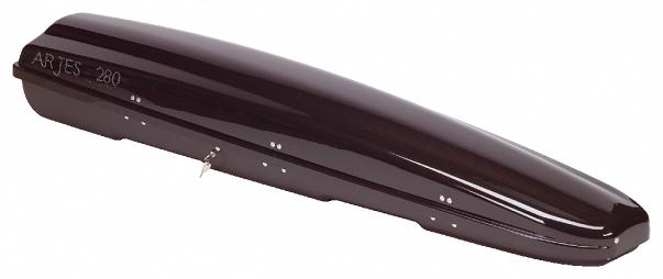 Auto Plas 280 litre centralized lock system Black Roof Box