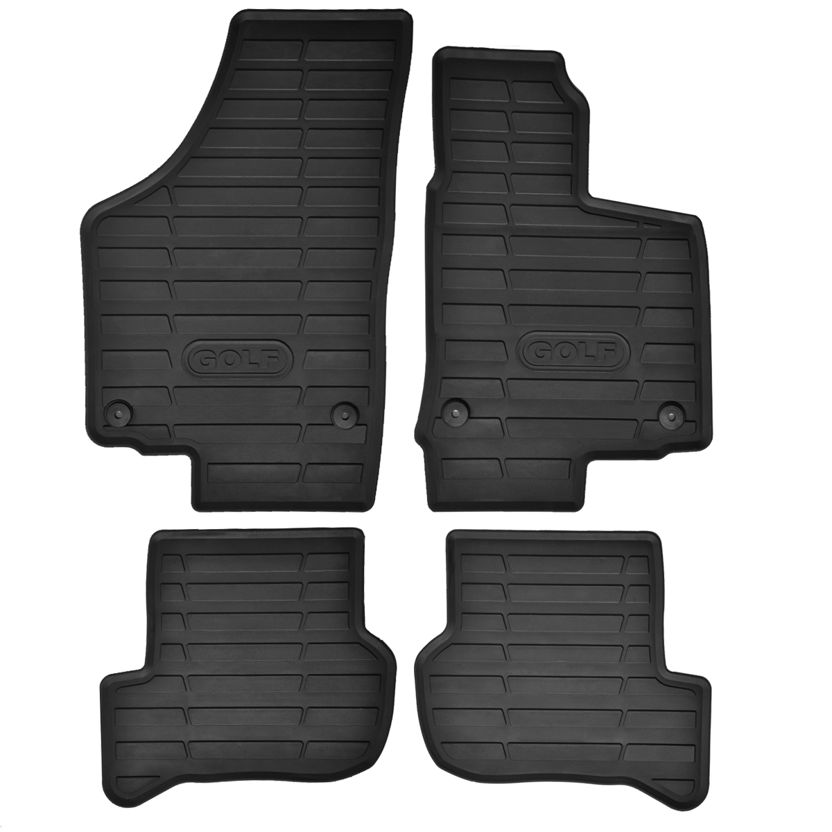 Volkswagon Golf Mk5 / Mk6 Round Clips Rubber Car Mats