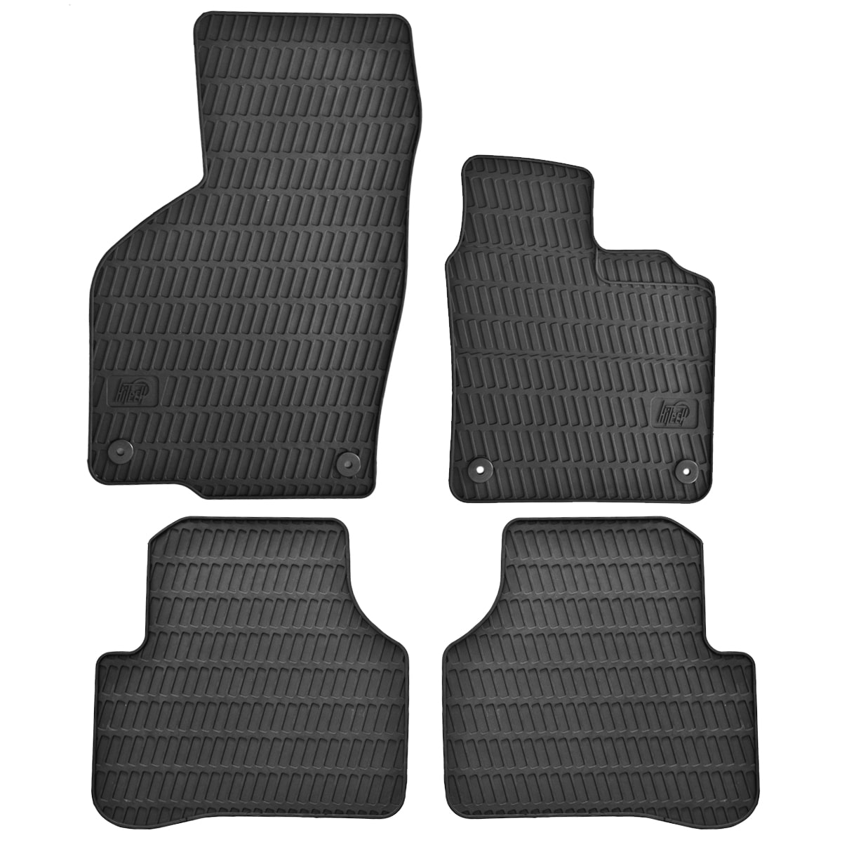 Volkswagon Passat MK6 Round Clips Rubber Car Mats