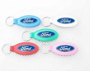 Ford Cushioned Leather Key Rings