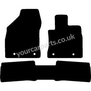 Lexus CT200h Car Mats with 1 Piece Rear (2014 Onwards)