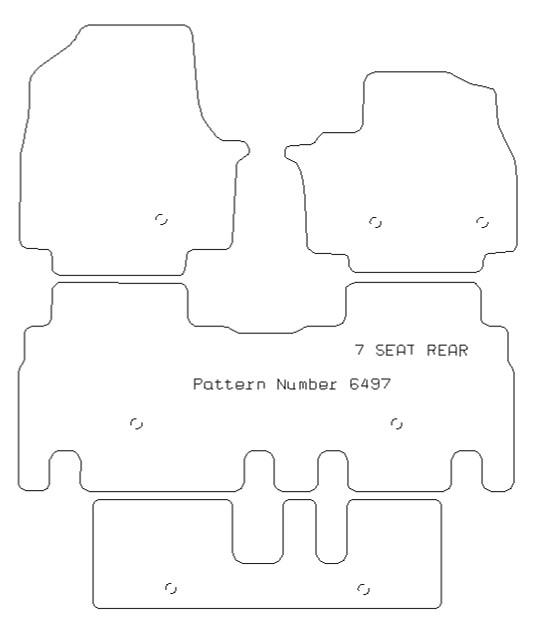 KIA EV9 7 Seat Version Car Mats 