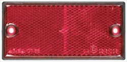 Red Rectangular Reflectors (2x)