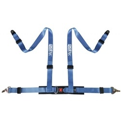4 Point Racing Seat Belt Blue. Homologated 1 Pc