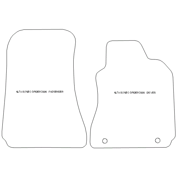 Alfa Romeo Spider Convertible Car Mats