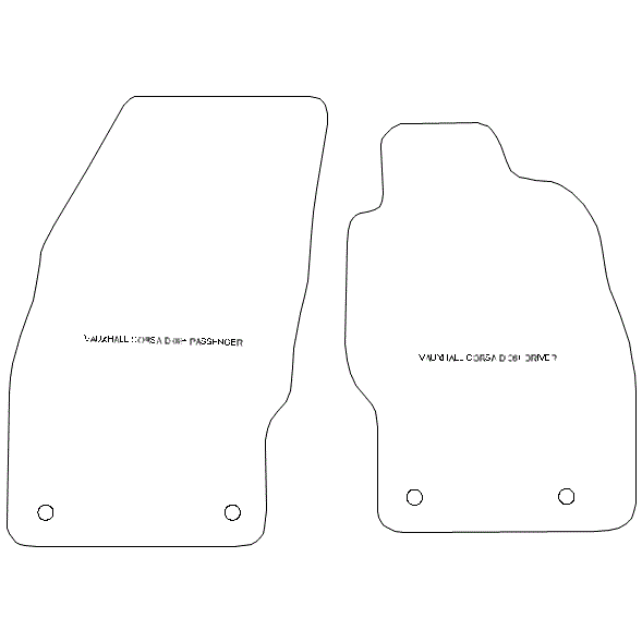Vauxhall Corsa D Van Mats U1486 Your Car Parts