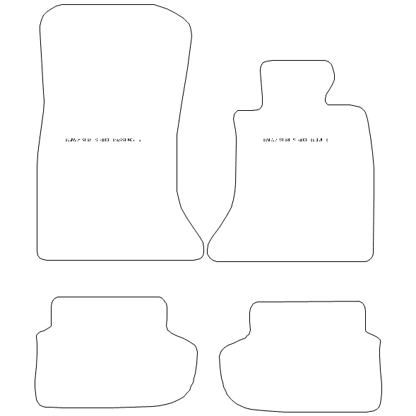 BMW 5 Series F10 Car Mats with Velcro Fixing