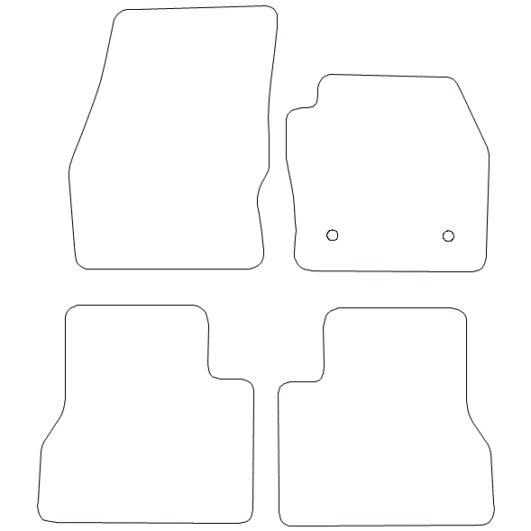 Ford Transit Connect MPV Van Mats for models without Air Con