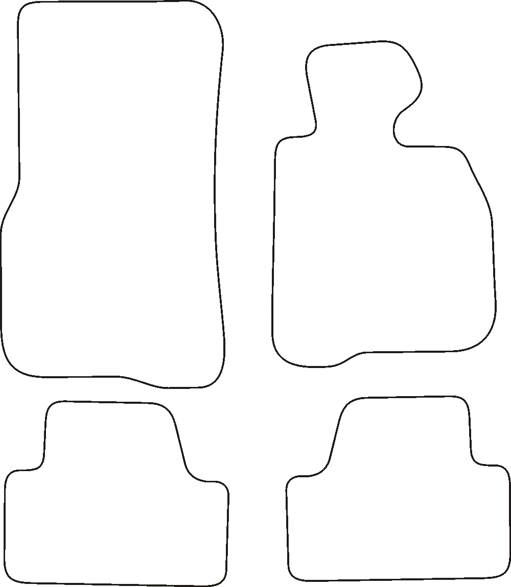 BMW 4 Series Convertible Car Mats with Velcro Fixing