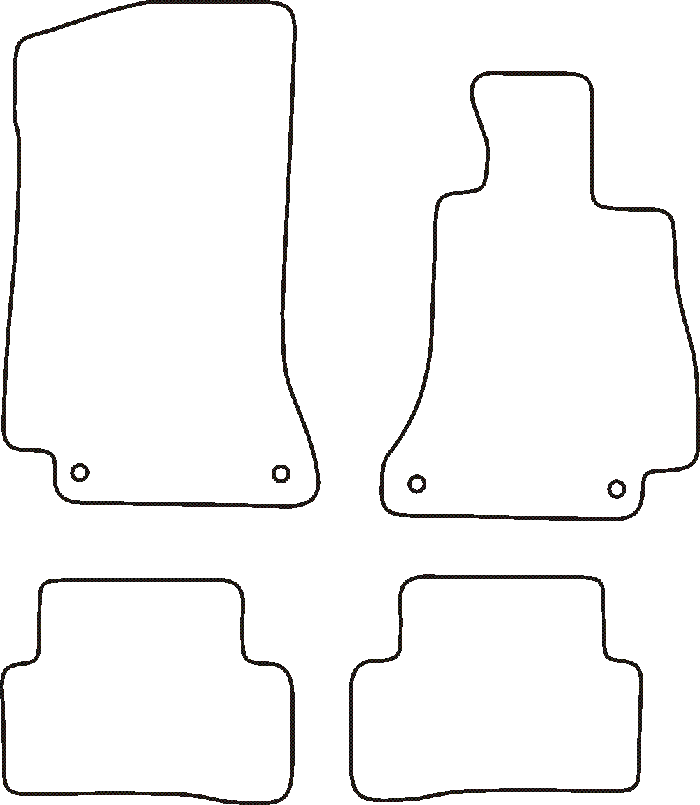 Mercedes C Class Saloon W205 Automatic Car Mats