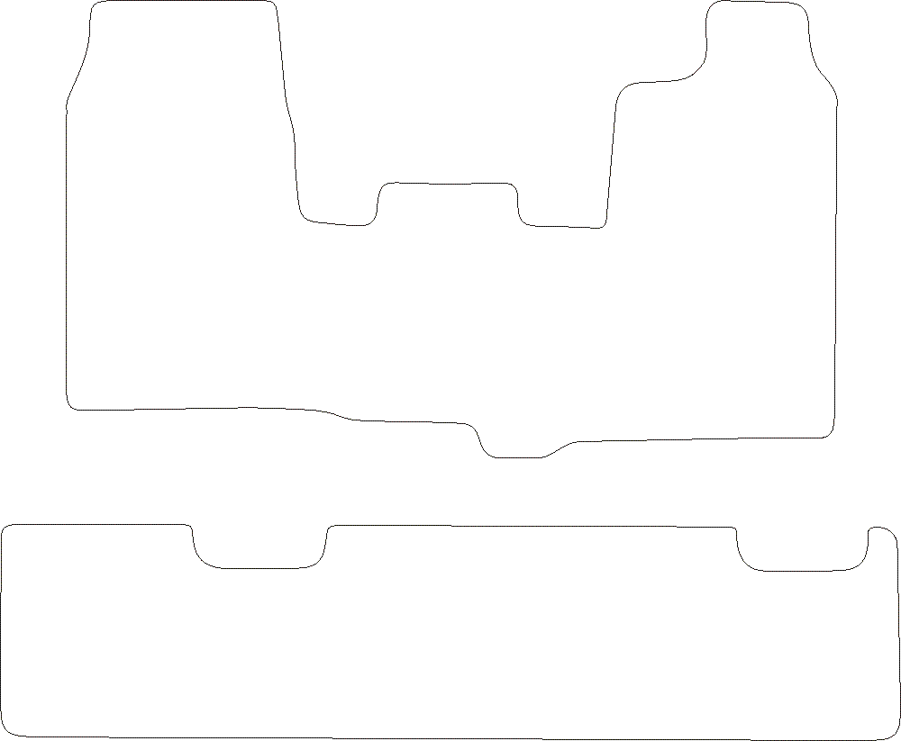 Ford Transit Custom Crew Cab Mats for Vehicle having Single Side Door