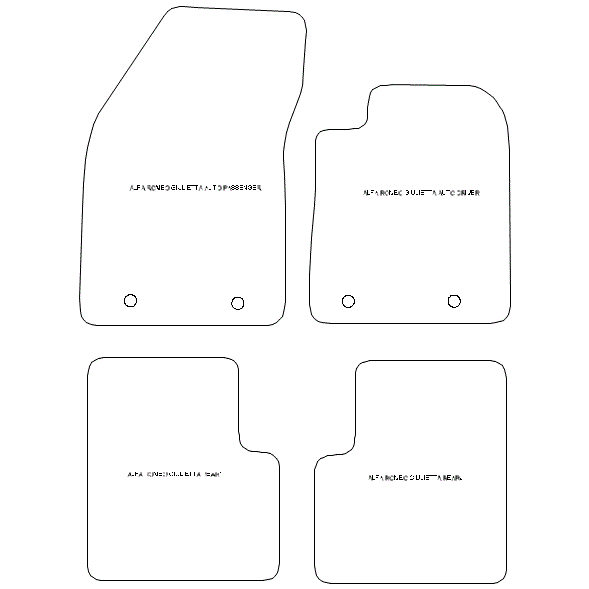Alfa Romeo Giulietta Automatic Car Mats
