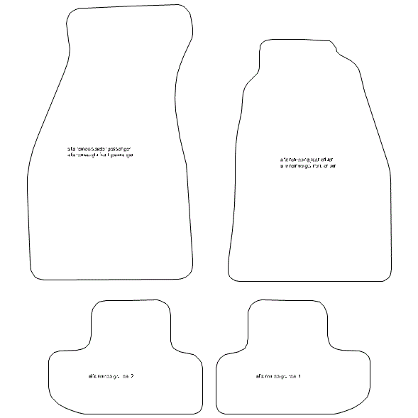 Alfa Romeo Spider S4 Convertible Car Mats