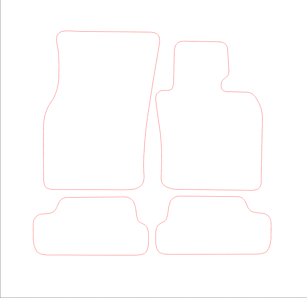 BMW Mini Convertible Car Mats with Velcro Fixing