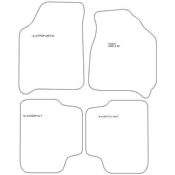 Kia Carens 5 Seater Car Mats