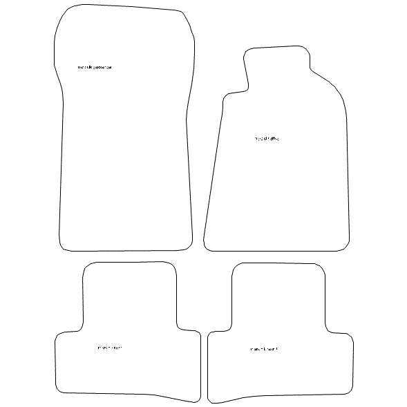 Mercedes CLK Car Mats with no Holes