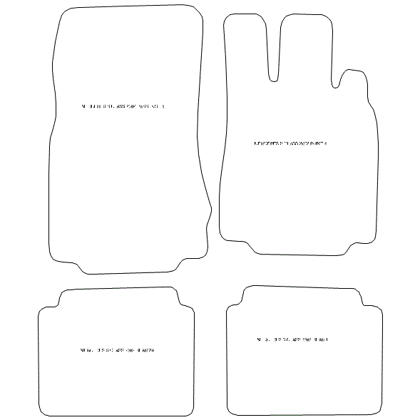 Mercedes S Class W220 Car Mats