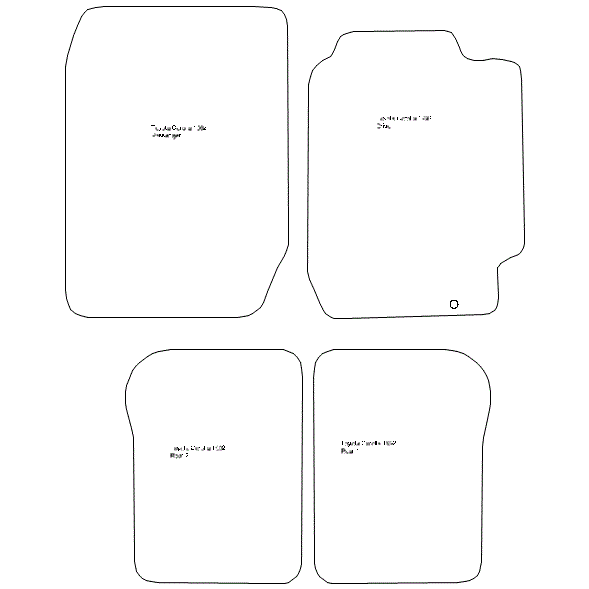 Toyota Corolla Manual Car Mats