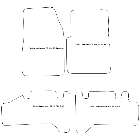 Toyota Land Cruiser LWB Car Mats