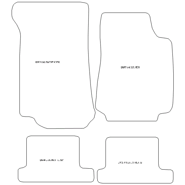 BMW 8 Series Manual E31 Car Mats