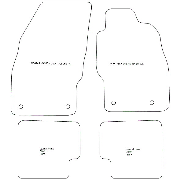 Corsa d floor mats deals
