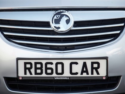 Vauxhall Number Plate Surround