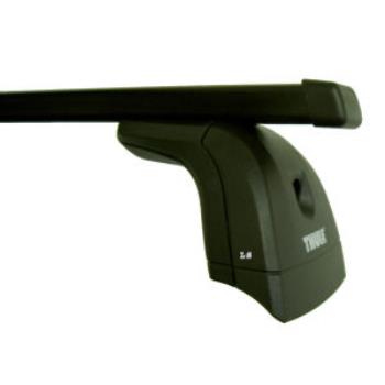 Renault Clio 5 Door Hatchback (Mk III) With Fixpoints 2005 To 2012 Thule Square Roof Bar Set