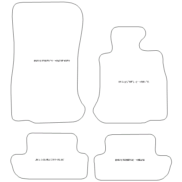 BMW 6 Series Coupe and Convertible Car Mats with Velcro Fixing